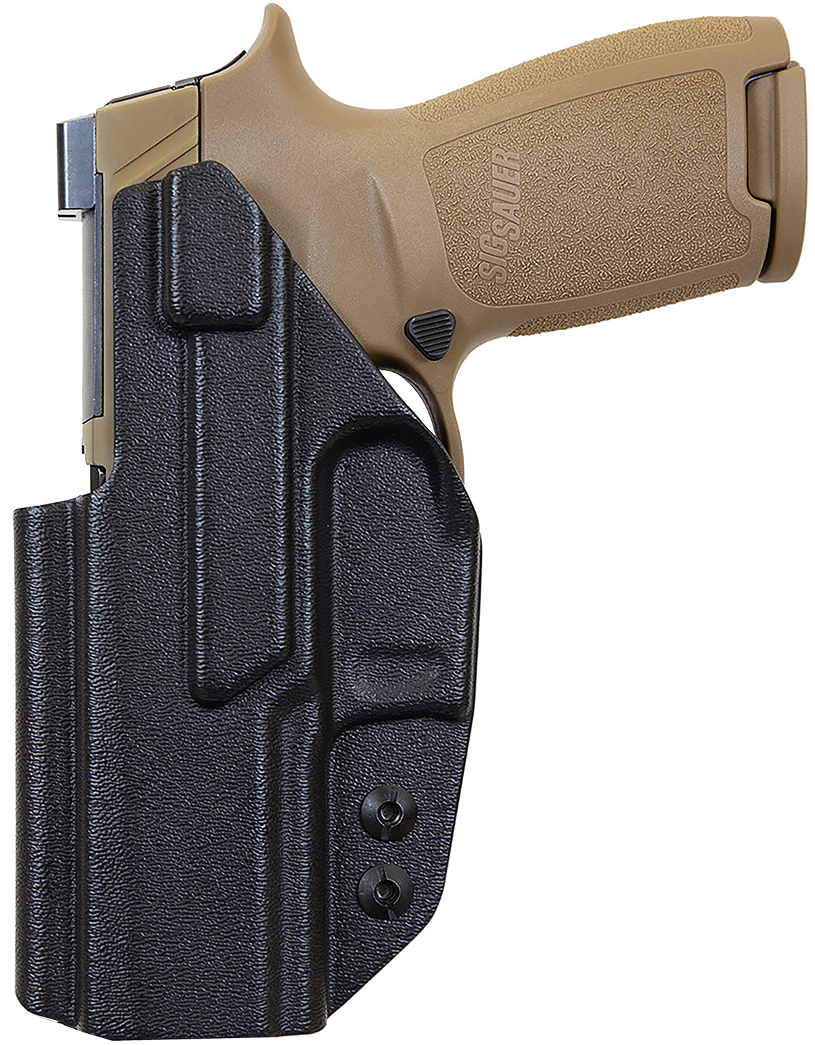 112412.jpg 1791 Gunleather TACIWBP320BLKR Tactical Kydex IWB Black Kydex Belt Clip Fits Sig P320 - Image 1