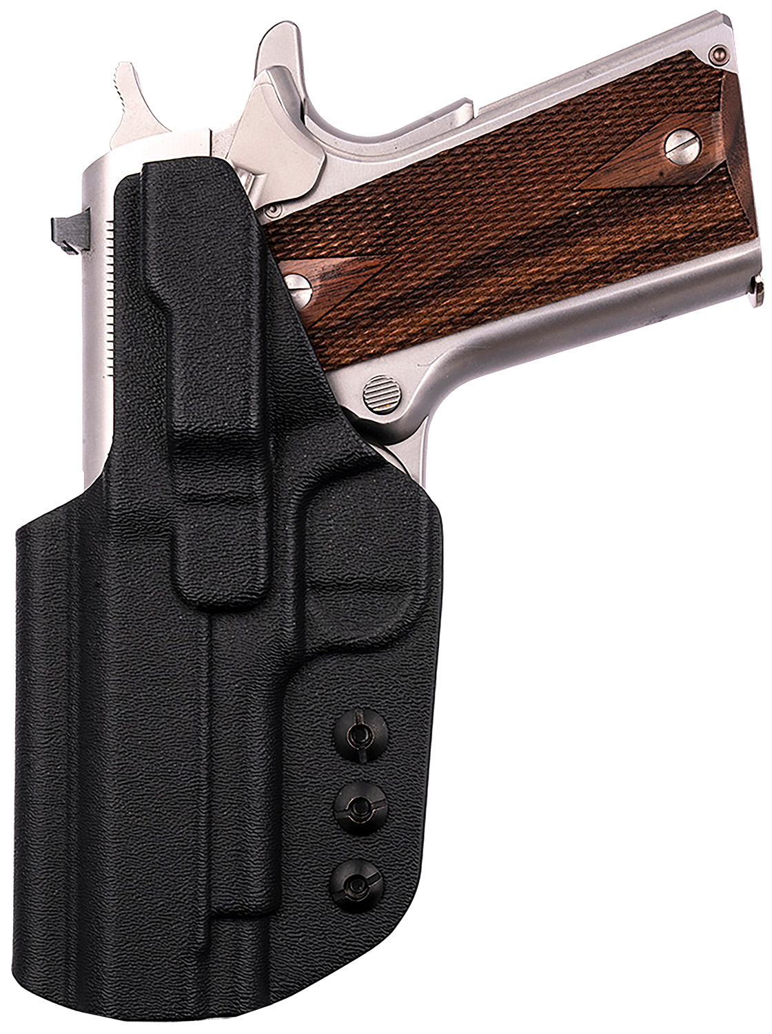 112408.jpg 1791 Gunleather TACIWB1911BLKR Tactical Kydex IWB Black Kydex Belt Clip Fits 1911 Government - Image 1