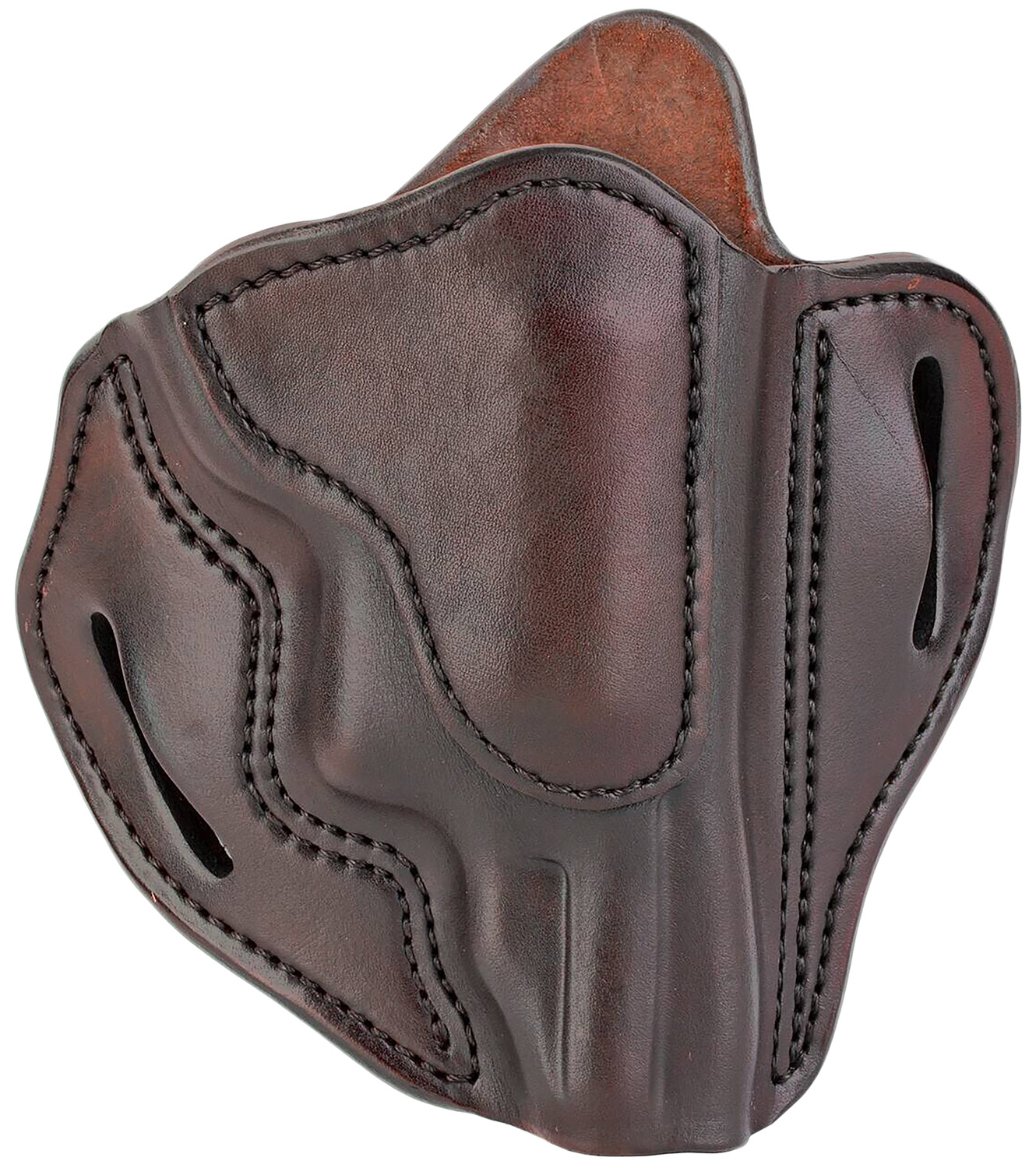 112406.jpg 1791 Gunleather RVH3SBRR RVH3 OWB Size 03 Signature Brown Leather Belt Slide Fits S&W Governor Right Hand - Image 1