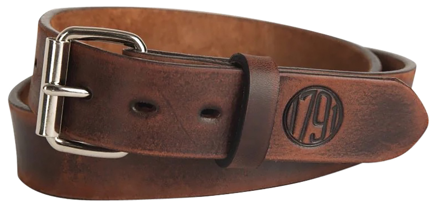 151509.jpg 1791 Gunleather BLT014650VTGA 01 Gun Belt Vintage Leather 46/50 1.50" Wide Buckle Closure - Image 1