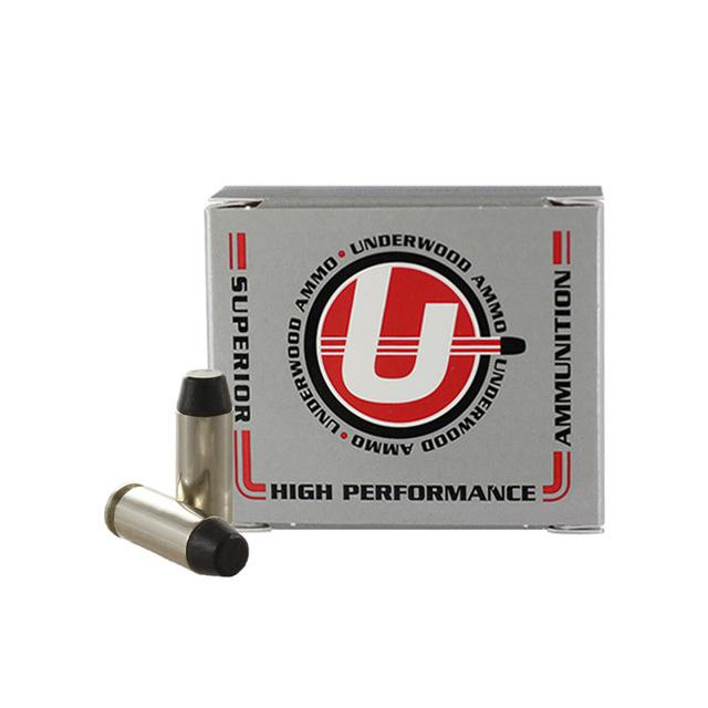 https3A2F2Fmedia.chattanoogashooting.com2Fimages2Fproduct2FUB2482FUB248.jpg Underwood Ammo Hard Cast Flat Nose Handgun Ammunition 10mm Auto 200gr FN 1250 fps 20/ct - Image 1