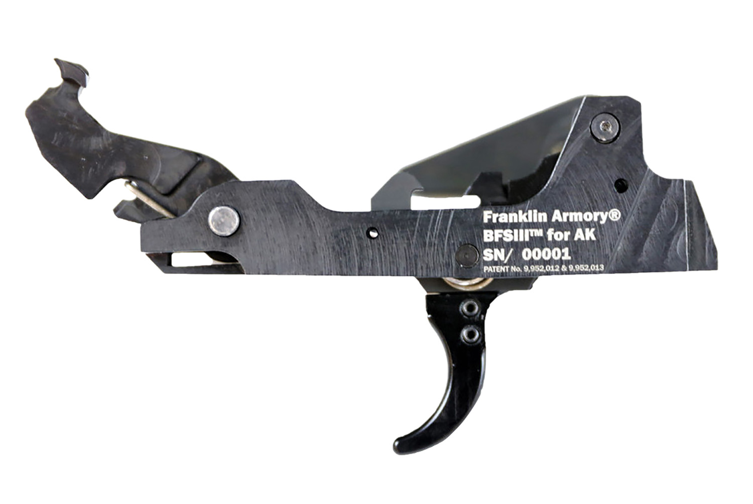 176913.jpg Franklin Armory 0350002BLK Binary 9mm Black Curved Trigger Fits AK Platform - Image 1