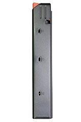 https3A2F2Fmedia.chattanoogashooting.com2Fimages2Fproduct2FAB209MMARSSB2FAB209MMARSSB.jpg ASC AR Family Rifle Magazine Orange Follower Black Stainless Steel 9mm Luger 20/rd - Image 1