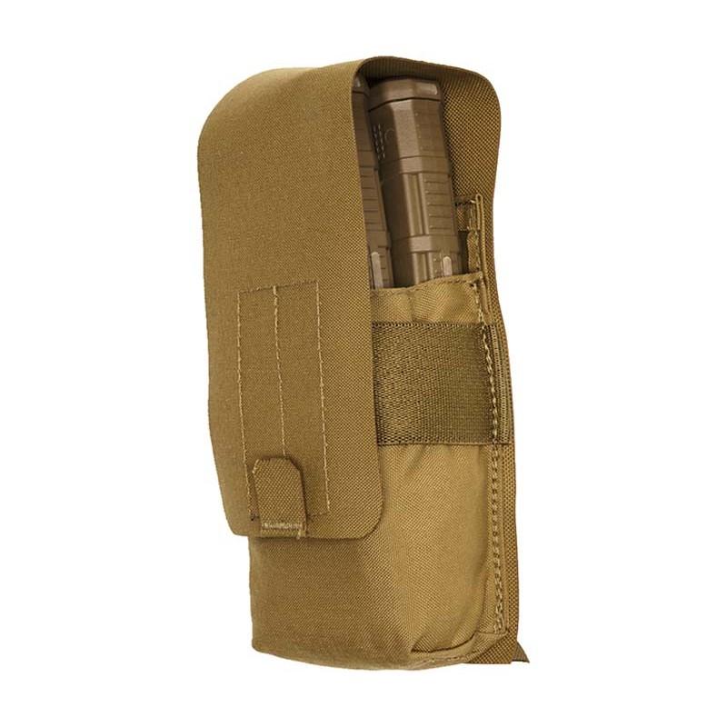 https3A2F2Fmedia.chattanoogashooting.com2Fimages2Fproduct2FINT3561CY2FINT3561CY.jpg TacShield RZR Molle Stacked Rifle Magazine Pouch Coyote Brown - Image 1