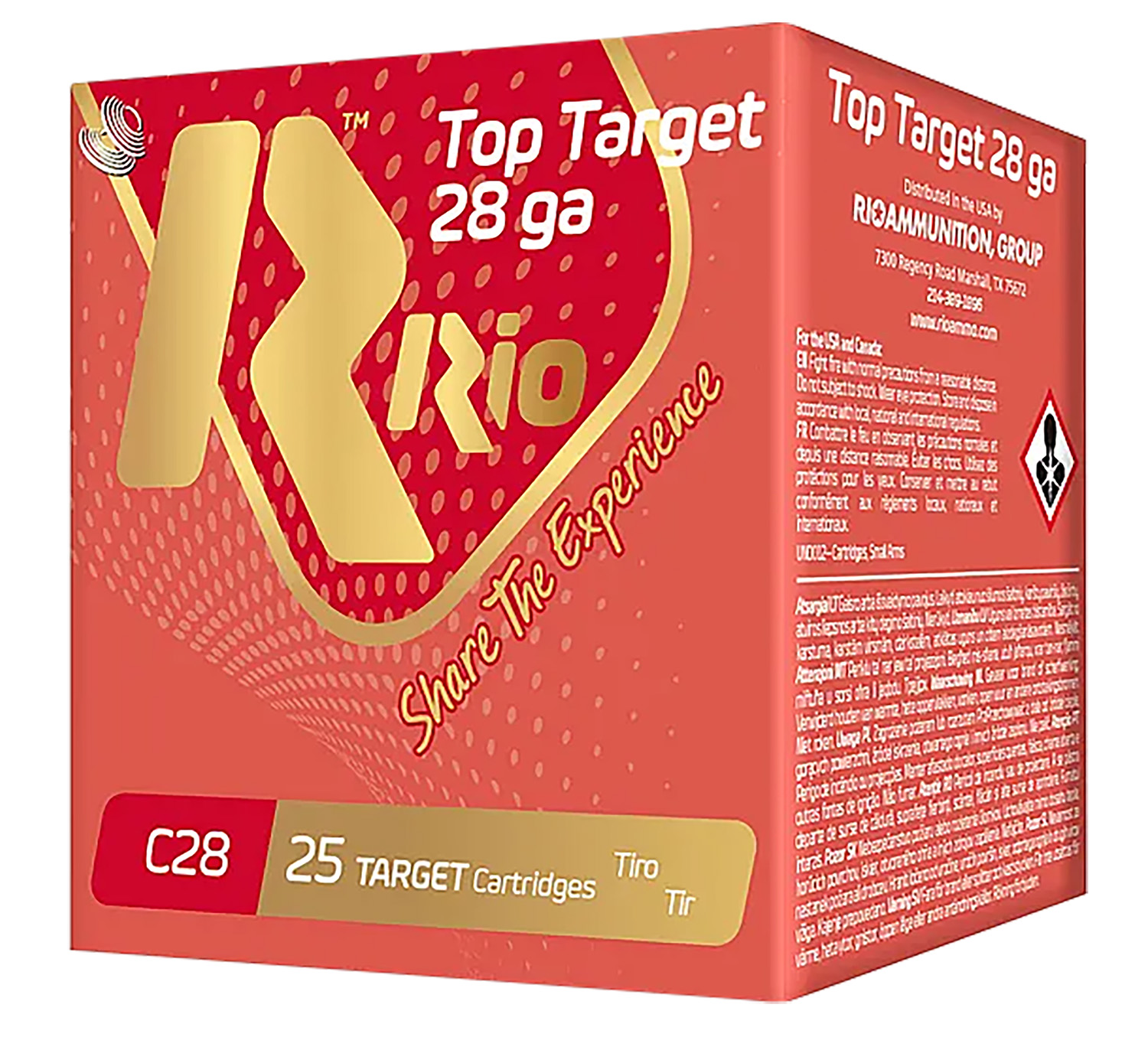 158136.jpg Rio Ammunition RCHV286 Game Load 28Gauge 2.75" 1oz 6Shot 25 Per Box/10 Case - Image 1