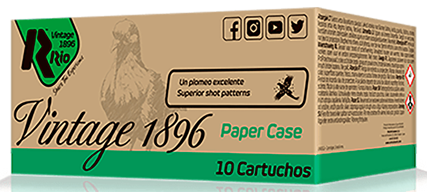 162337.jpg Rio Ammunition VP36FHV8 Vintage 1896 Paper Flyer 12Gauge 2.75" 8Shot 10 Per Box/25 Case - Image 1