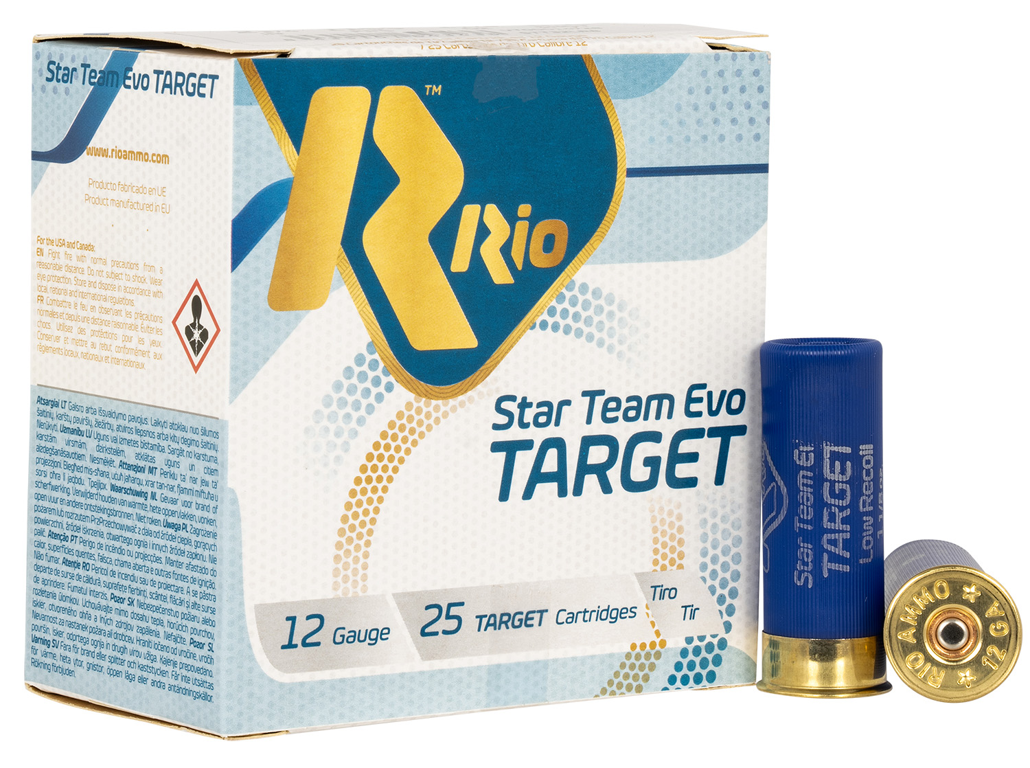 158124.jpg Rio Ammunition STT32LR8 Team Target 12Gauge 2.75" 1 1/8oz 8Shot 25 Per Box/10 Case - Image 1