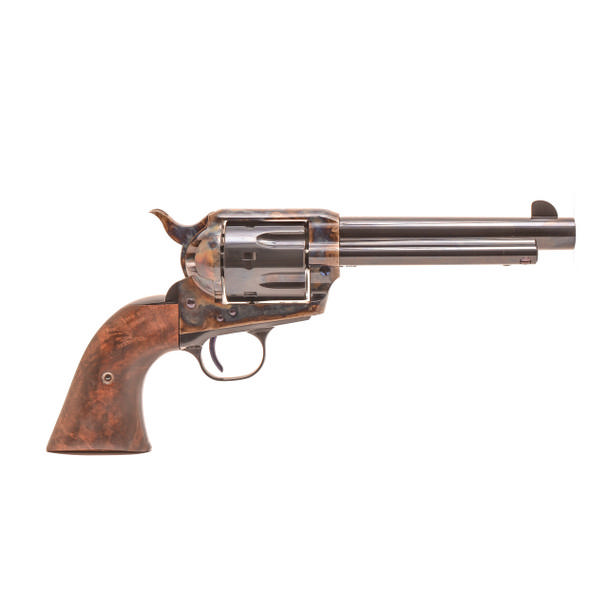 https3A2F2Fmedia.chattanoogashooting.com2Fimages2Fproduct2FDFSAR4C22FDFSAR4C2.jpg Standard Manufacturing SAA Case Colored Revolver .45 Colt 6rd Capacity 4.75" Barrel 2 Piece Grip - Image 1