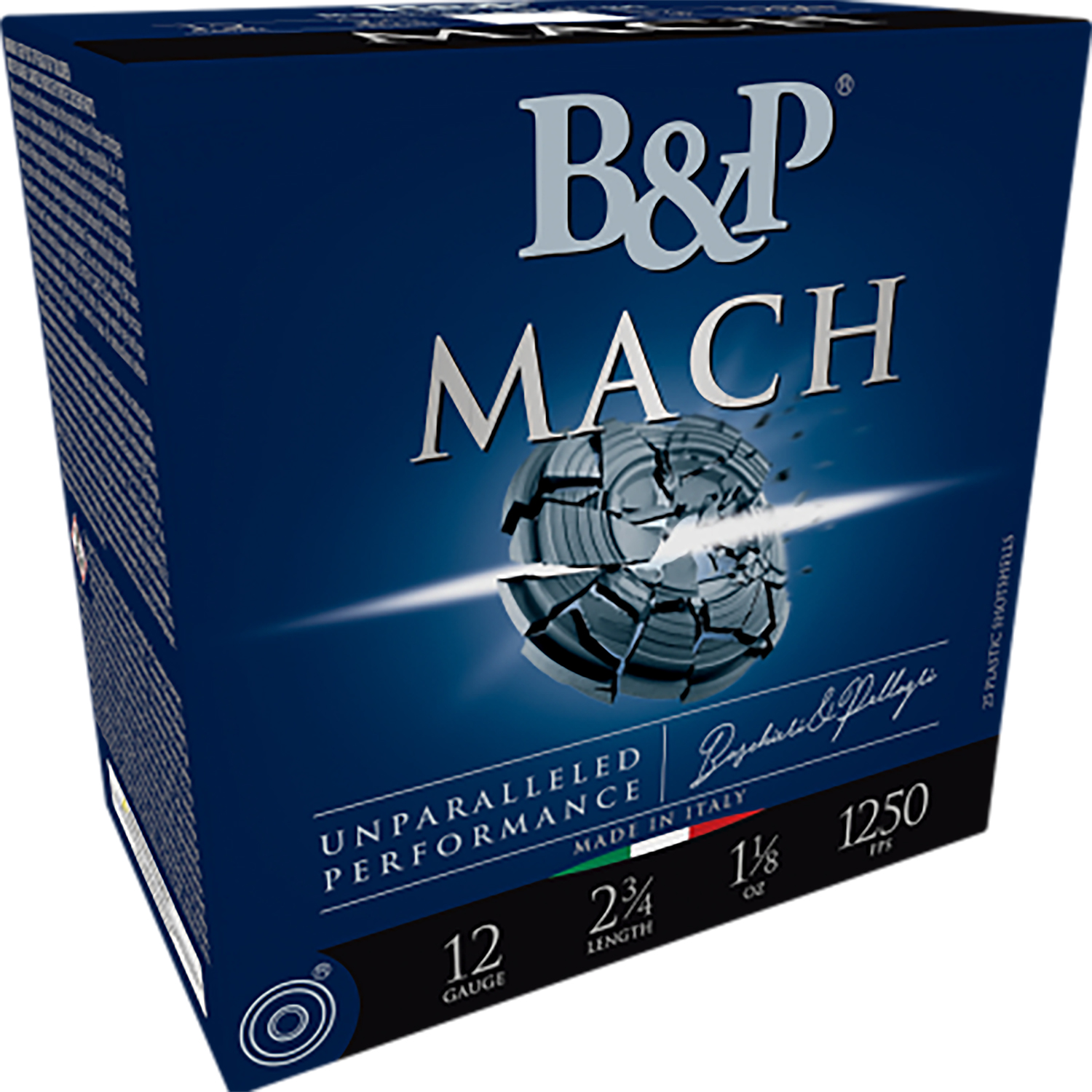 167945.jpg B&p Ammunition 12B18F85 Mach LV 12Gauge 2.75" 1 1/8oz 8.5Shot 25 Per Box/10 Case - Image 1