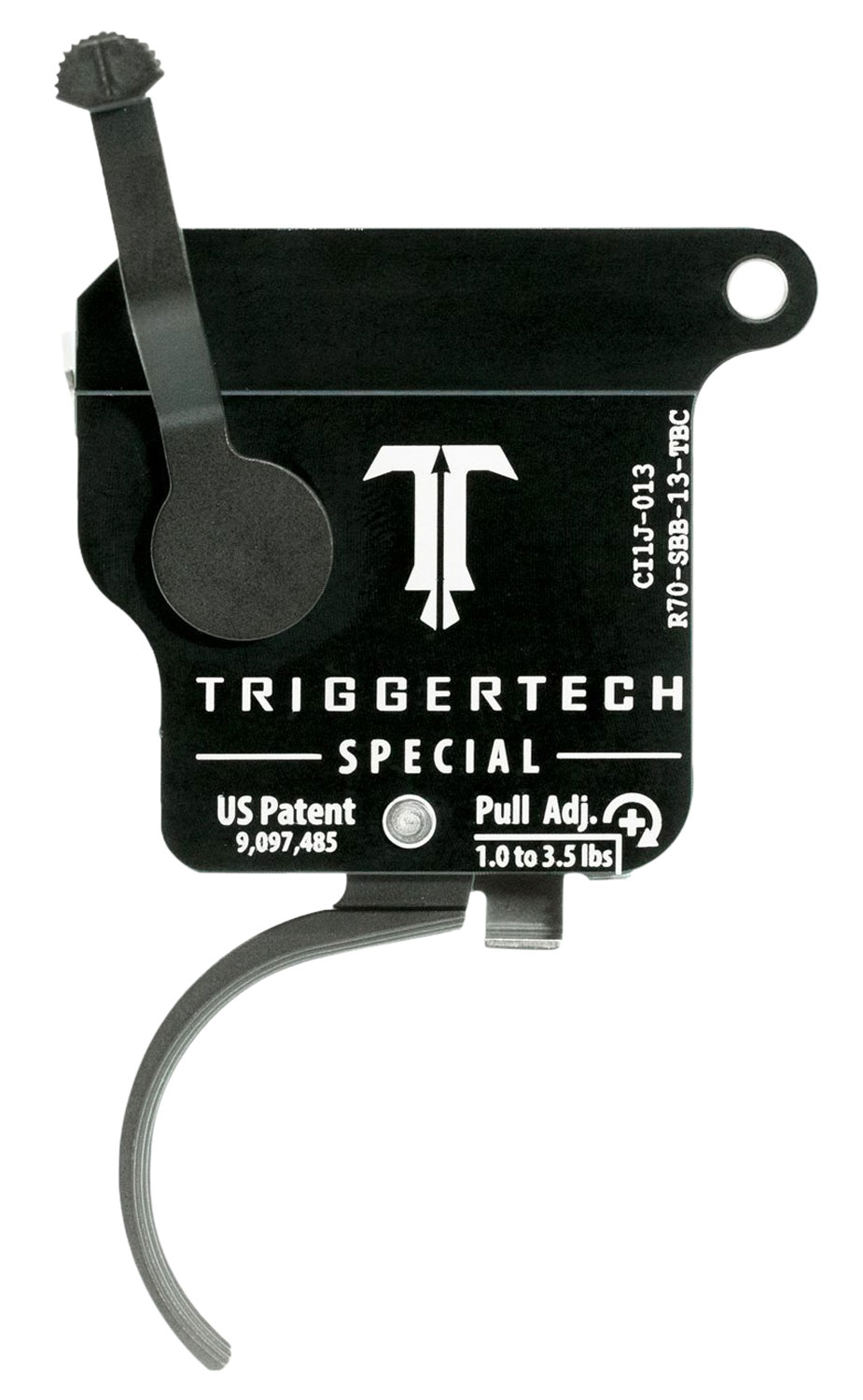 115460.jpg TriggerTech R70SBB13TBC Special Single-Stage Traditional Curved Trigger with 1-3.50 lbs Draw Weight for Remington 700 Right - Image 1