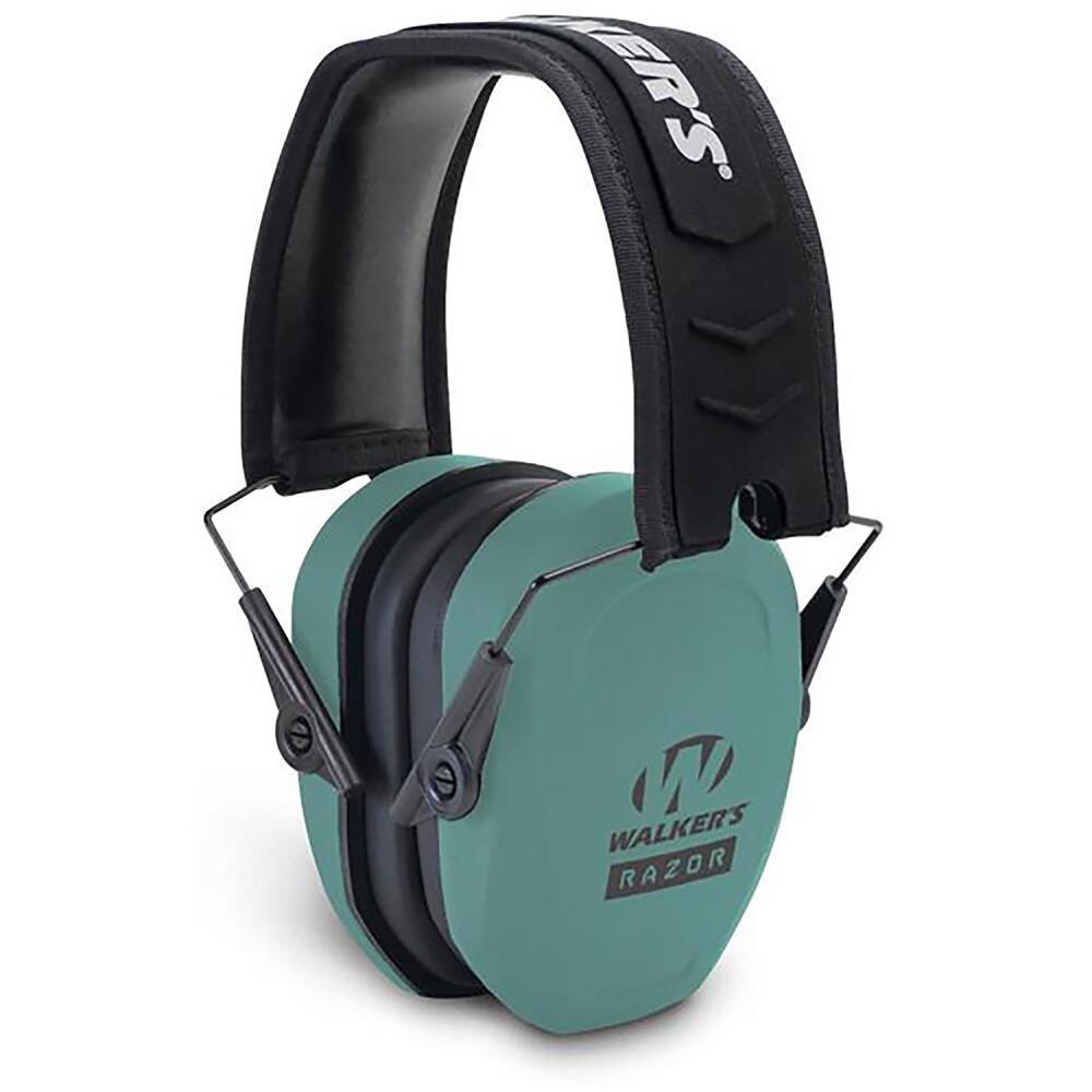 https3A2F2Fmedia.chattanoogashooting.com2Fimages2Fproduct2FWFGWPRSMPASTL2FWFGWPRSMPASTL-1.jpg Walker's Razor Slim Passive Ear Muffs 27dB Teal - Image 1