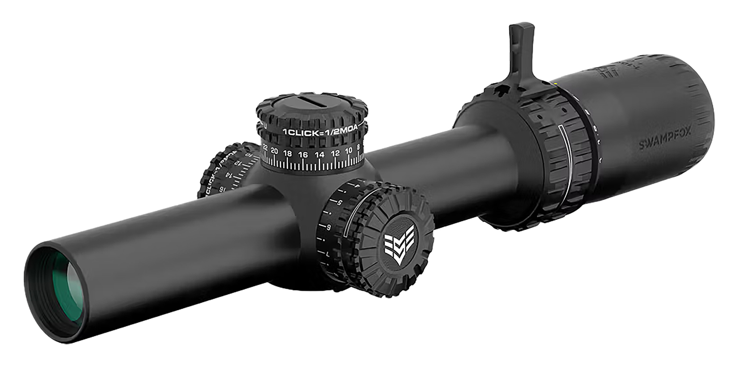 178887.jpg Swampfox Optics ARH11024GL Arrowhead Black 1-10x24mm 30mm Tube Guerrilla Dot MIL Green Reticle - Image 1