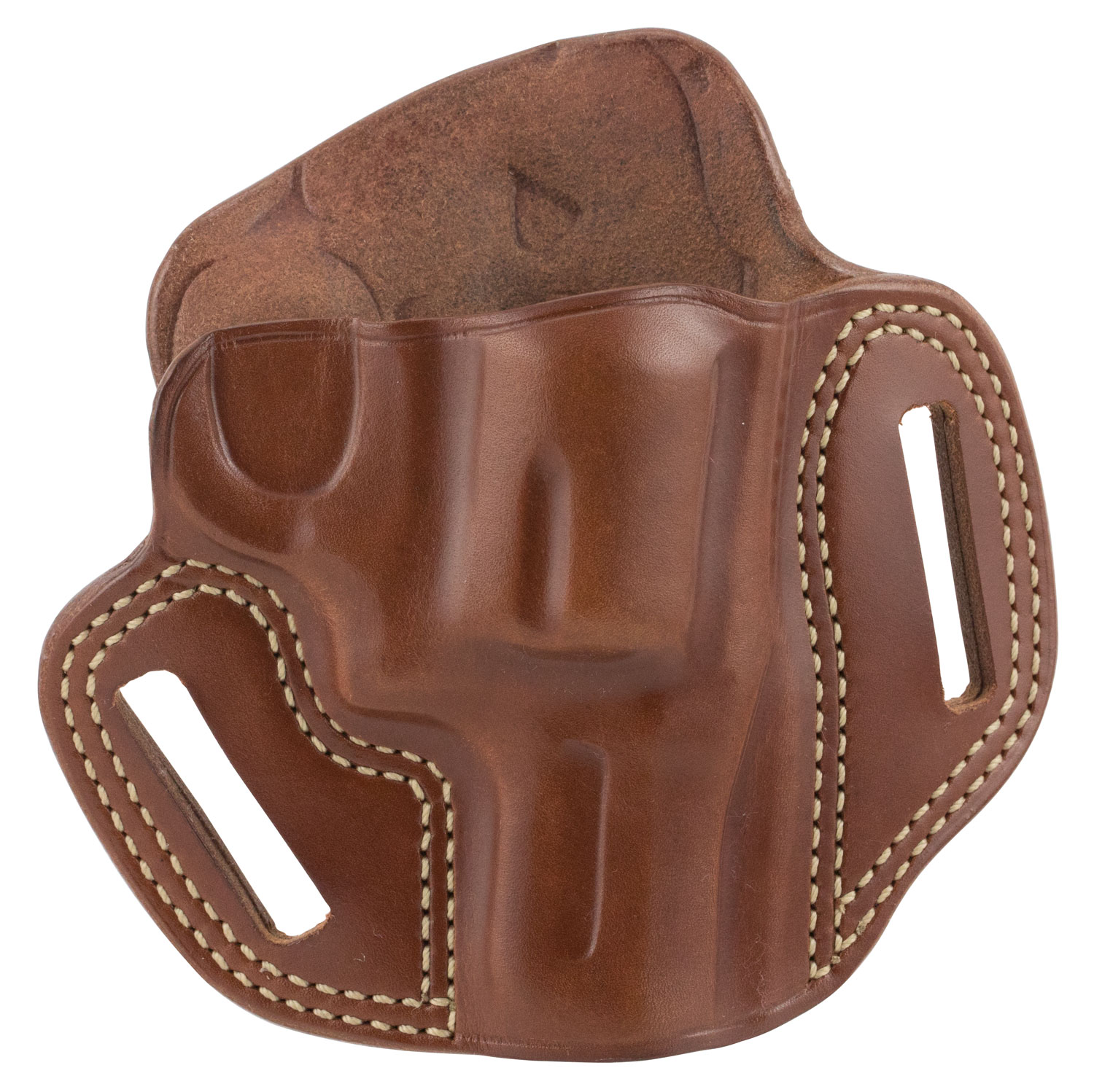 102514 Galco CM102 Combat Master OWB Tan Leather Belt Slide Fits S&W L Frame Right Hand - Image 1