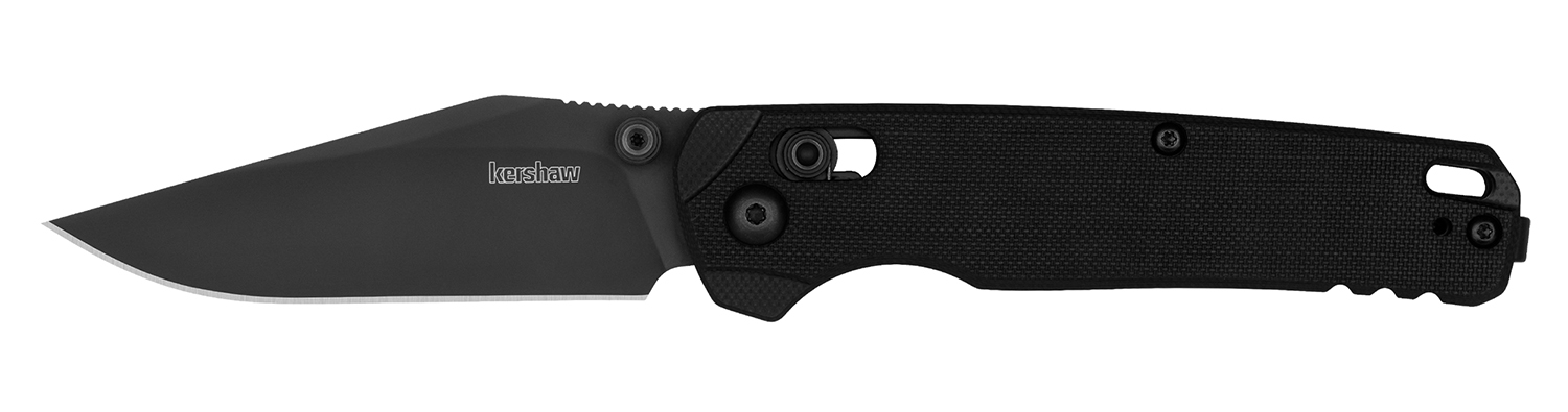 185498.jpg Kershaw 6106BLK Bel Air 3.05" Folding Clip Point Plain Black PVD CPM MagnaCut Steel Blade, Black Textured G10 Handle - Image 1