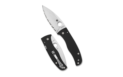 SPYC263GS_1 SPYDERCO BODACIOUS BLK/SLV S30V SRTD - Image 1