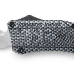 CobraTec Knives LCFCTK1LDNS CTK-1  Large 3.75" OTF Drop Plain D2 Steel Blade/Carbon Fiber Aluminum Handle Features Glass Breaker Includes Pocket Clip