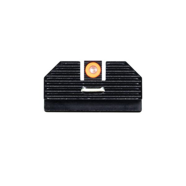 https3A2F2Fmedia.chattanoogashooting.com2Fimages2Fproduct2FNNGLK003010OGXG2FNNGLK003010OGXG Night Fision Perfect Dot Costa Ludus Night Sight Orange Front Green Rear Glock MOS Model 43x - Image 1
