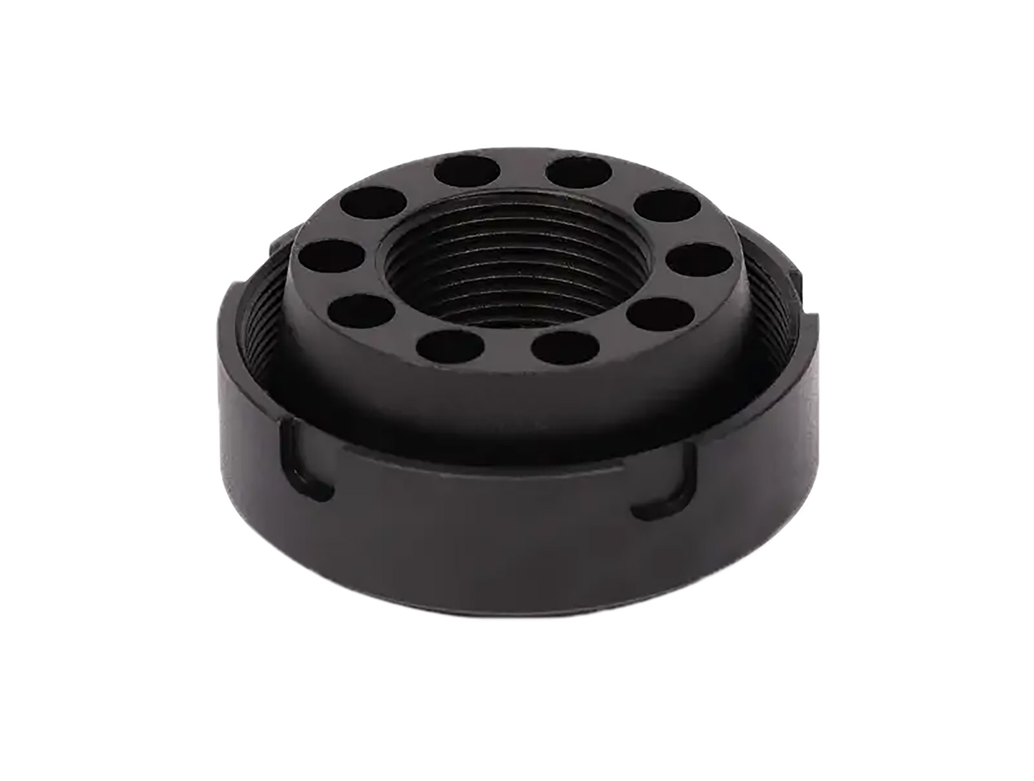180501 SilencerCo AC4744 Charlie Direct Thread Mount Fits 9/16"x24 Stainless Steel Oxide Black - Image 1
