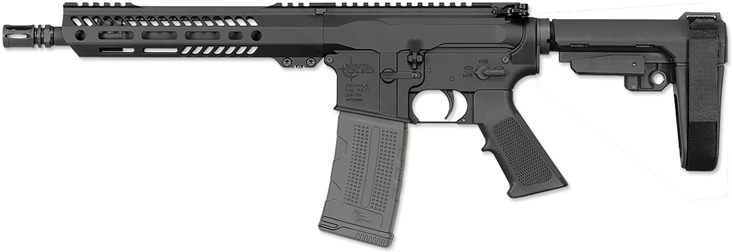 174936.jpg Rock River Arms DS2144 LAR-15M RRAGE 223 Rem/5.56 NATO 30+1 10.50" Black Anodized Steel Threaded Barrel, M-LOK Handguard, Black Aluminum Picatinny Rail Receiver, Black Polymer SBA3 Brace & Black Grip - Image 1