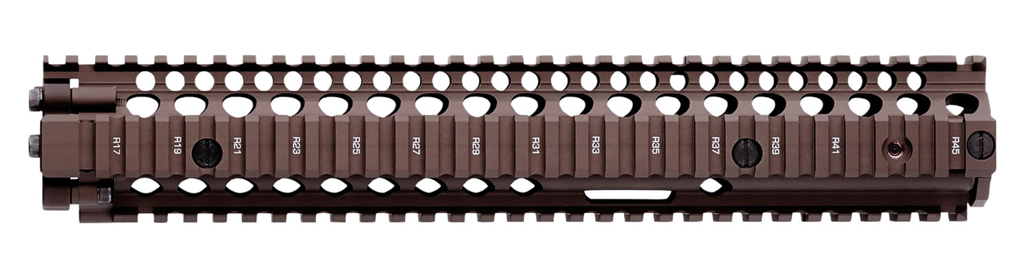 112154 Daniel Defense 0100408001 M4A1 RIS II Handguard 12.25" 2-Piece, Free-Floating Style Made of 6061-T6 Aluminum with Flat Dark Earth Anodized Finish & Picatinny Rail for AR-15 - Image 1