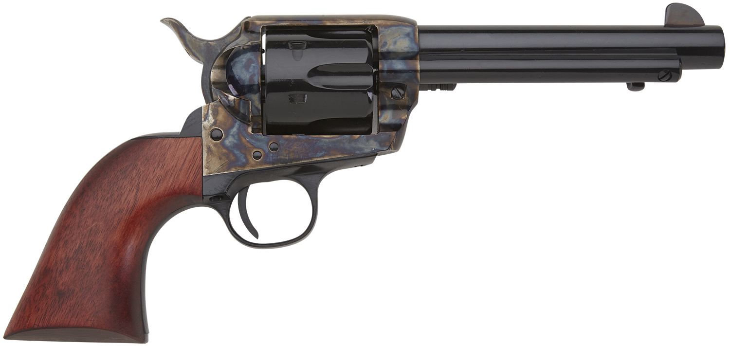 125969.jpg Pietta HF45CHS512NM 1873 Great Western II Californian 45 Colt (Long Colt) 6rd 5.50" Blued Steel Barrel & Cylinder, Color Case Hardened Steel Frame, Walnut Grip, Exposed Hammer - Image 1