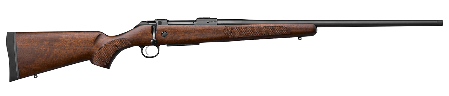 184945.jpg CZ-USA 07719 600+ American Full Size 6.5 Creedmoor 5+1 24" Black Nitride Threaded Barrel, Black Nitride Steel Drilled & Tapped Receiver, Turkish Walnut Fixed Stock - Image 1