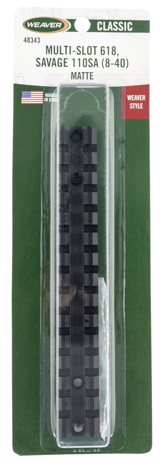 126865 Weaver Mounts 48343 Multi-Slot Base 618 Black Savage 110 Short Action - Image 1