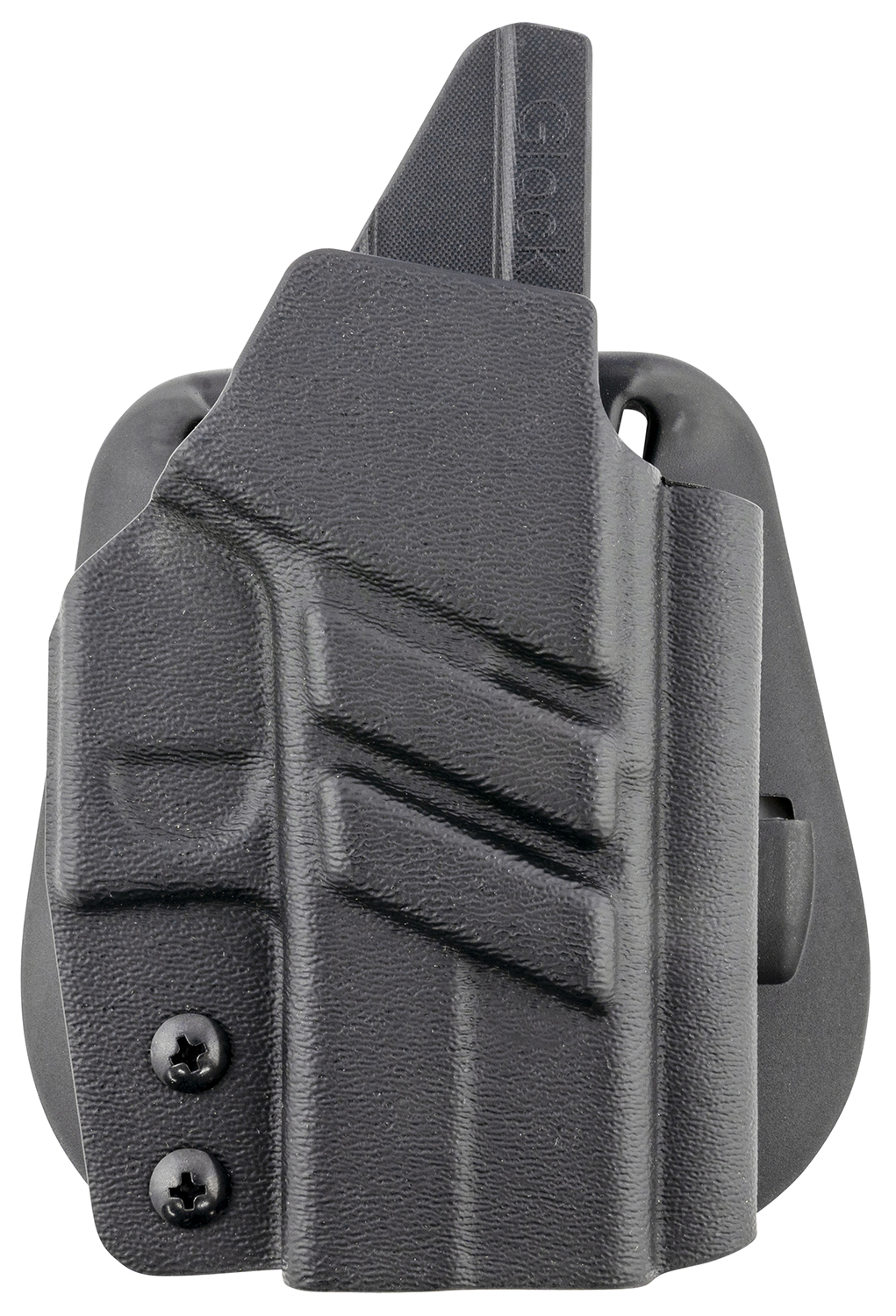 143443 1791 Gunleather TACPDHOWBG43XMOSBLKR Tactical Kydex OWB Black Kydex Paddle Compatible w/Glock 43/43X/43X MOS Right Hand - Image 1