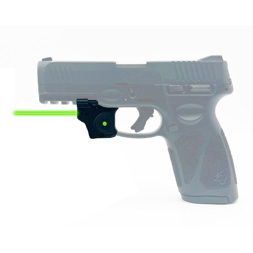 https3A2F2Fmedia.chattanoogashooting.com2Fimages2Fproduct2FVL94000862FVL9400086-1.jpg Viridian E Series Green Laser Black Taurus G2C/G3C/G3 with Kydex IWB Holster Black RH - Image 1