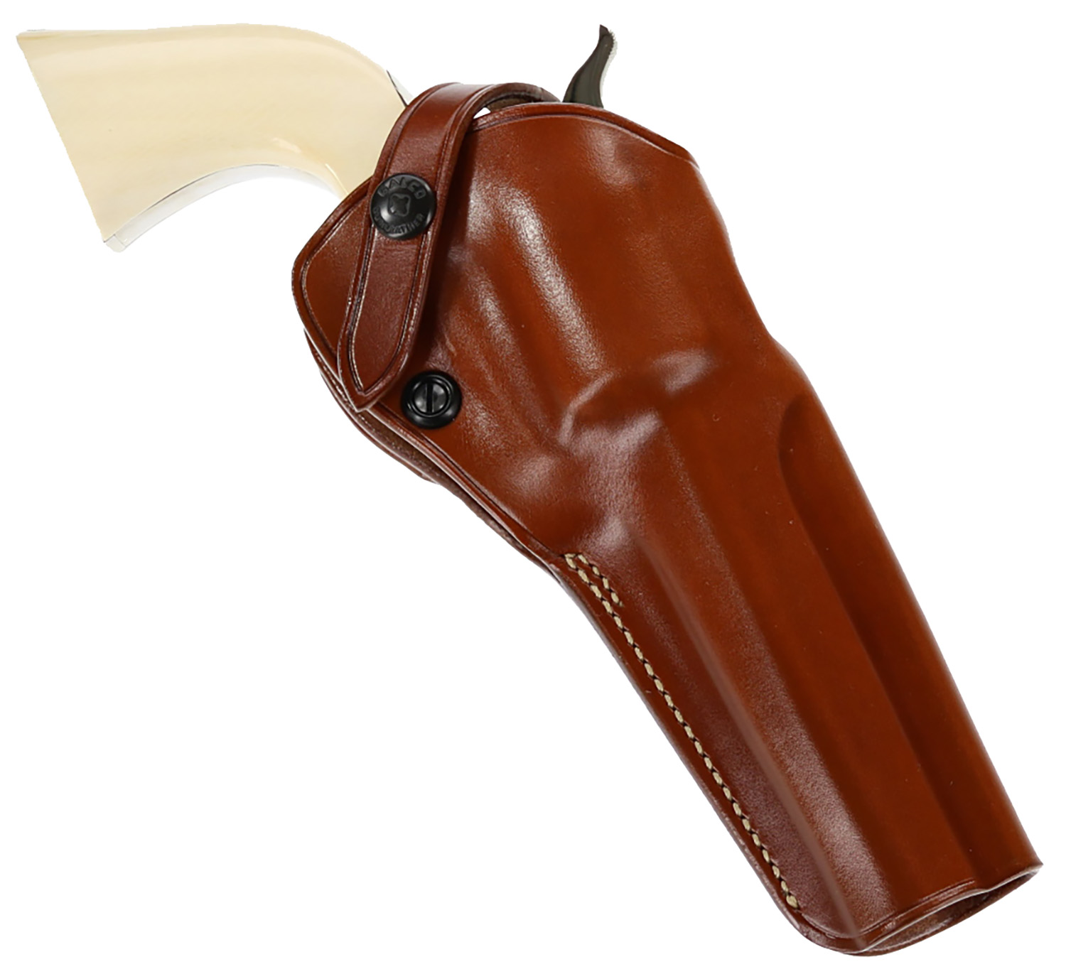 16440-2 Galco SAO168 SAO OWB Tan Leather Belt Slide Fits Ruger Single-Six Right Hand - Image 1