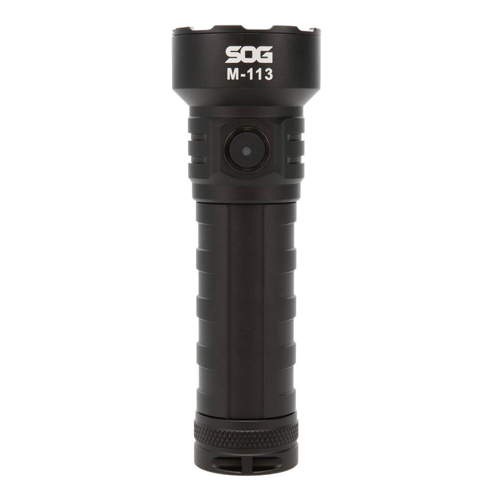 https3A2F2Fmedia.chattanoogashooting.com2Fimages2Fproduct2FSGSOG596503572FSGSOG59650357-1.jpg SOG Knives M-113 Flashlight 4000 Lumens Black - Image 1