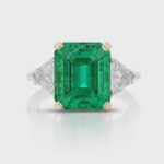 30078 Colombian Emerald and Diamond Ring