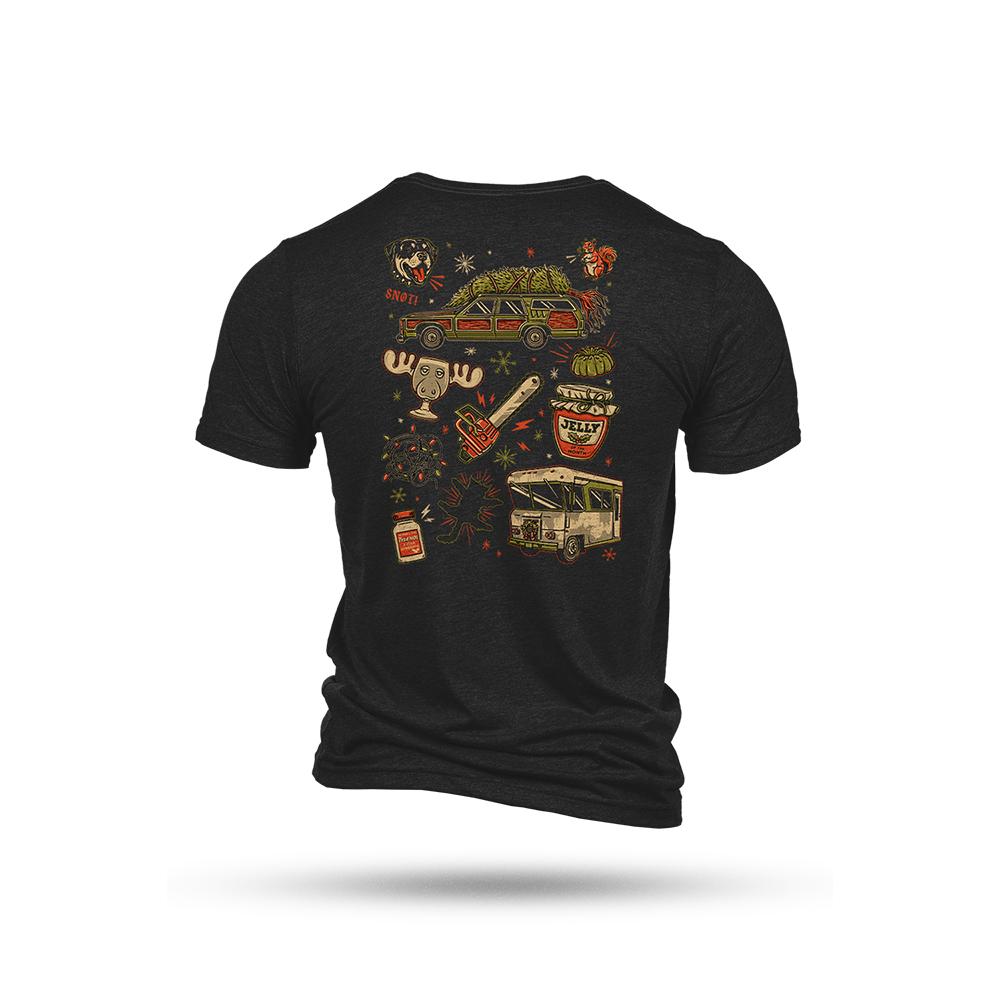 https3A2F2Fmedia.chattanoogashooting.com2Fimages2Fproduct2FNVXMASVAYTSTRIBLACKL2FNVXMAS-1_3.jpg Nine Line Lotta Sap X-Mas Vacay Short Sleeve Shirt Charcoal Black L - Image 1