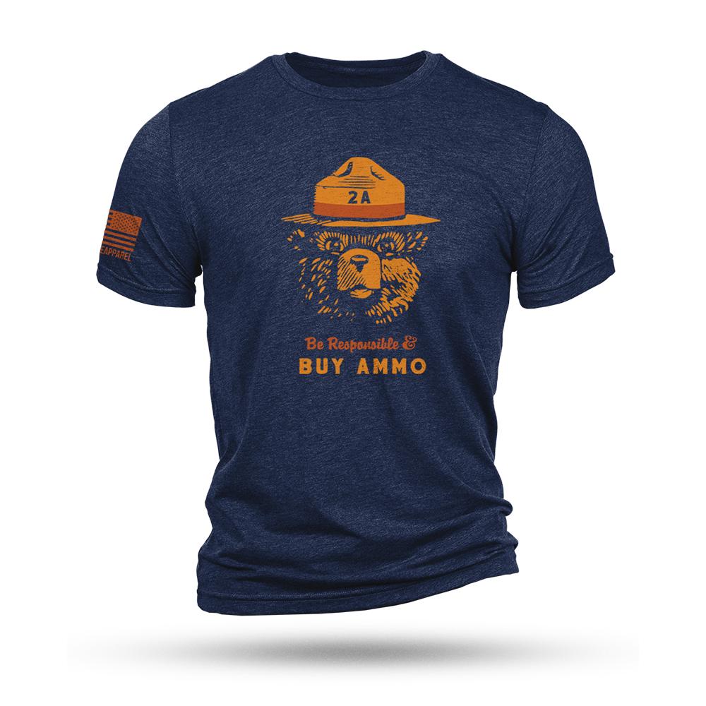 https3A2F2Fmedia.chattanoogashooting.com2Fimages2Fproduct2FNV2ABEARTSTRINAVYM2FNV2ABEARTSTRINAVY-1_3.jpg Nine Line 2A Bear Navy Triblend T-Shirt M - Image 1
