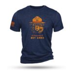 Nine Line 2A Bear Navy Triblend T-Shirt L