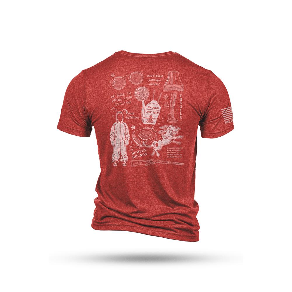 https3A2F2Fmedia.chattanoogashooting.com2Fimages2Fproduct2FNVCSTRYSCHEMTSTRIRedM2FNVCSTRYSCHEMTSTRIRED-1_3.jpg Nine Line Xmas Story Triblend Short Sleeve Shirt Red M - Image 1