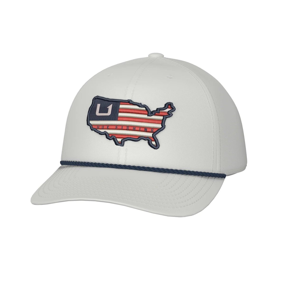 https3A2F2Fmedia.chattanoogashooting.com2Fimages2Fproduct2FATH30004241002FATH3000424-1.jpg Huk American Rope Hat White - Image 1