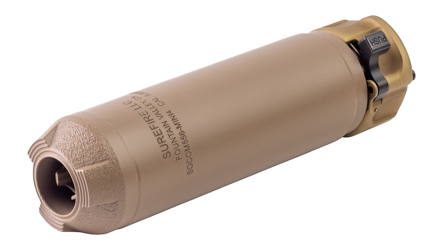 186872 SureFire SOCOM556MINI4DE SOCOM556-MINI4 5.56mm 1.50" Dark Earth Inconel - Image 1