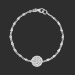 31362 Diamond Pave Disc Bracelet