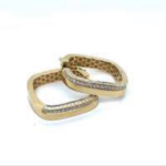 38470 Diamond Hoop Earrings