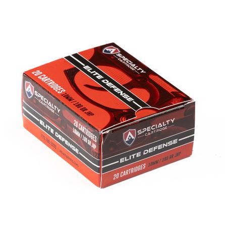 Specialty Cartridge Elite Defense Handgun Ammunition 10mm Auto 180gr JHP 1175 fps 20/ct - Atl Arms/ Specialty Cartridge Inc DBA ACME