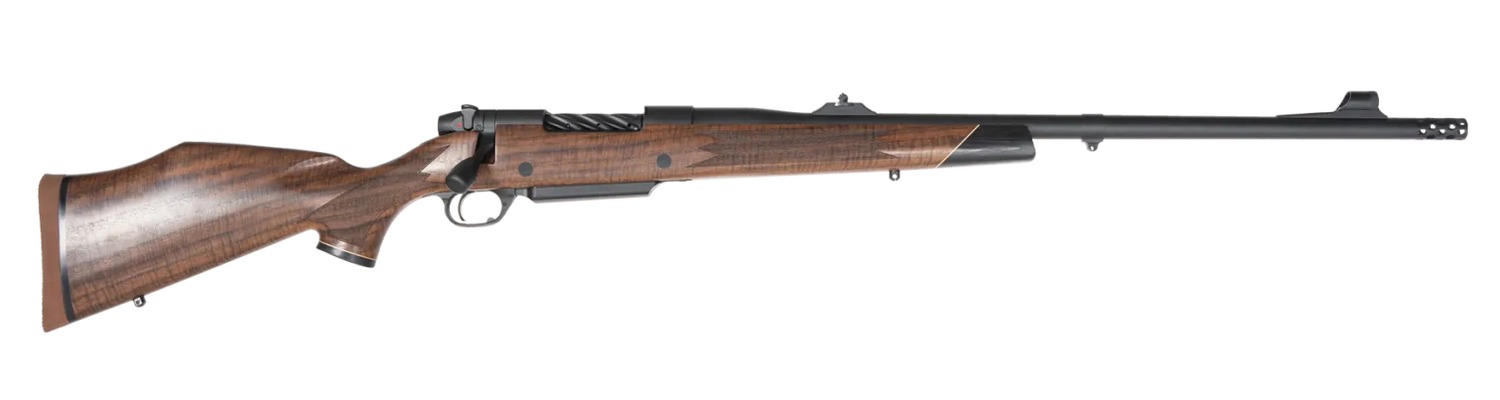 191306.jpg Weatherby MFT01N378WR6B Mark V Frontier Full Size 378 WBY Mag 3+1 24" + 2" Graphite Black Cerakote Threaded Barrel, Graphite Black Cerakote Steel Drilled & Tapped Receiver, Oiled Walnut Monte Carlo St - Image 1