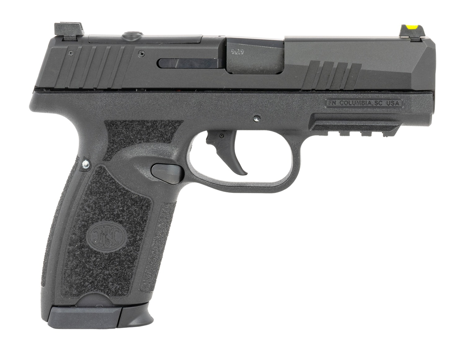 193612.jpg FN 66-102378 309 MRD 9mm Luger 20+1 16+1 3.80" Black Target Crown Barrel, Black Stainless Steel Optic Ready/Serrated Slide, Black Polymer Frame w/Picatinny Rail, Textured Grip Shield, RMS/DPP Footprin - Image 1