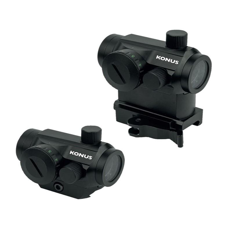 https3A2F2Fmedia.chattanoogashooting.com2Fimages2Fproduct2FKL72152FKL7215.jpg Konus Sight Pro Nuclear QR Red Dot Quick Release (high & low) 1x22 - Image 1