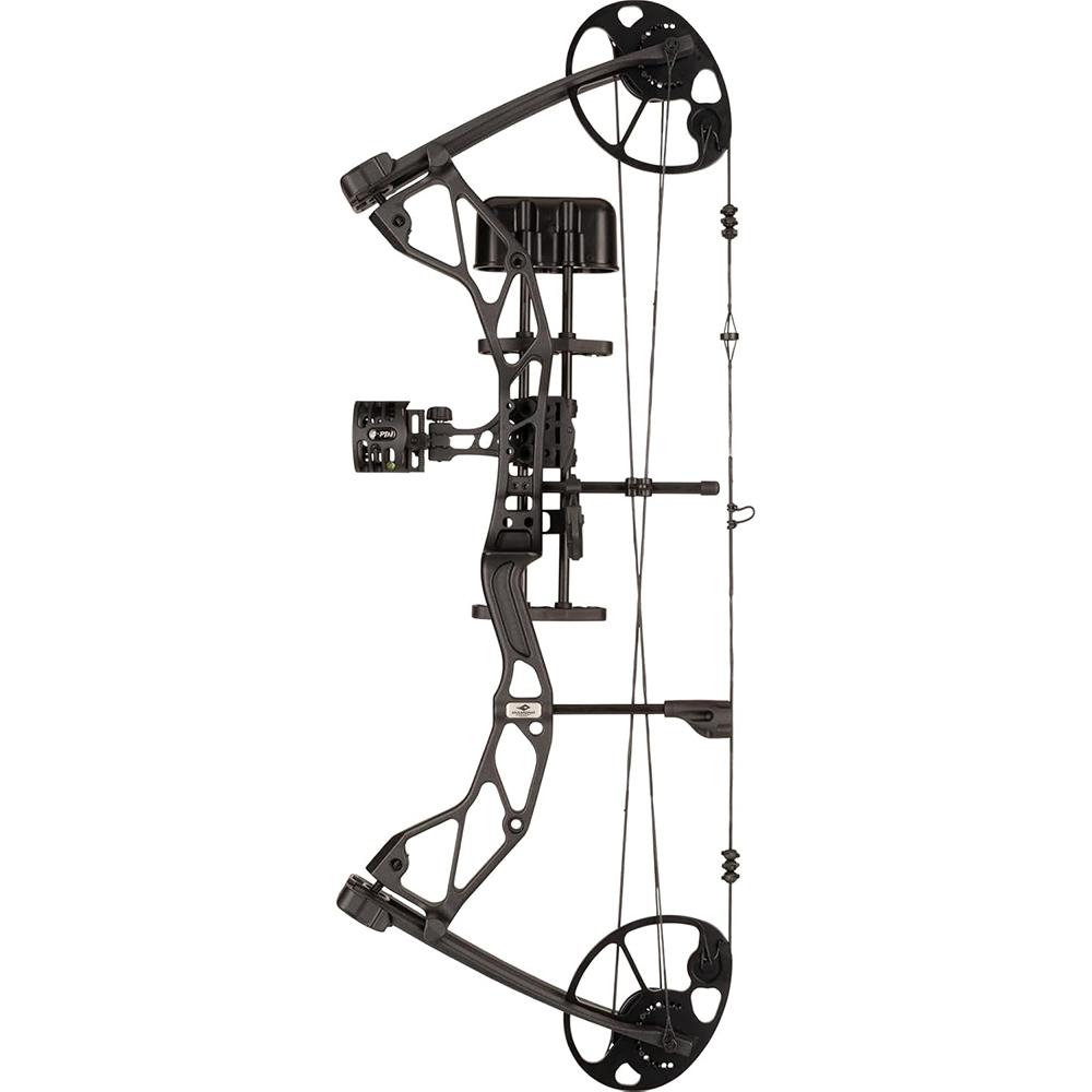 https3A2F2Fmedia.chattanoogashooting.com2Fimages2Fproduct2FPBA148862FPBA14886-1.jpg Diamond Archery Radian Compound Bow 305 fps 10-55 lbs RH Black with Package - Image 1