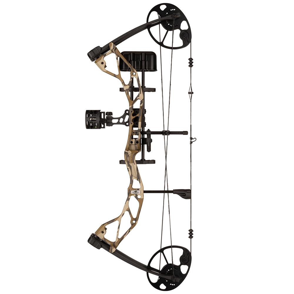 https3A2F2Fmedia.chattanoogashooting.com2Fimages2Fproduct2FPBA148872FPBA14887-1.jpg Diamond Archery Radian Compound Bow 305 fps 10-55 lbs RH Mossy Oak Bottomland with Package - Image 1
