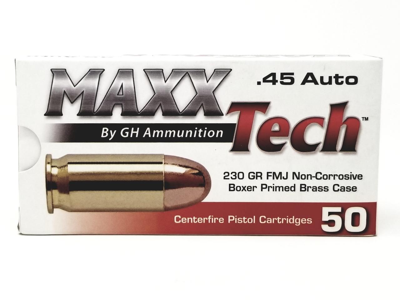 Tulammo MaxxTech Brass .45 ACP 230 gr FMJ Handgun Ammunition, 1000 Rounds - Grasso Holdings Inc. / Tulammo